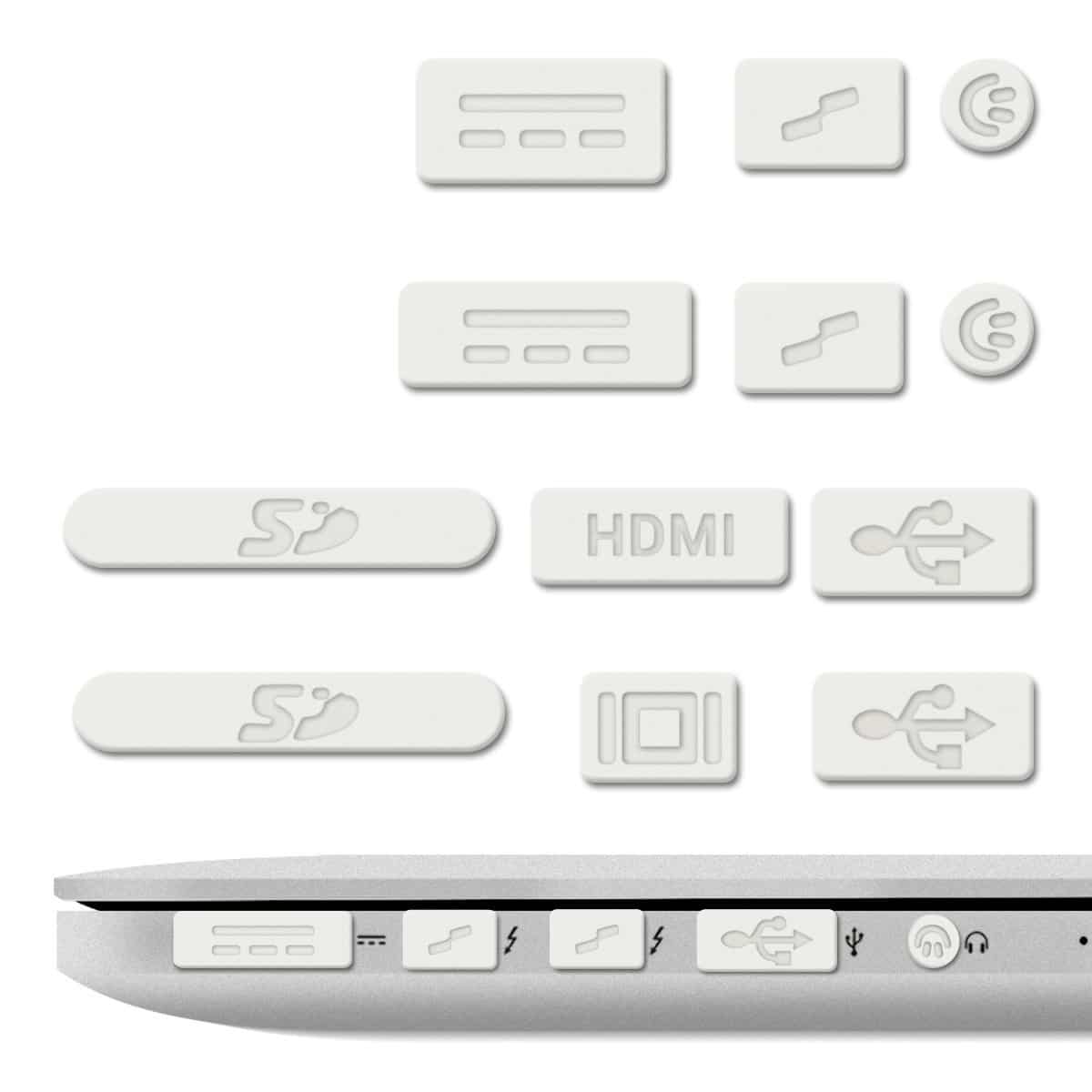 Cubre Puertos para MacBook [ Pro, Retina, Air, TouchBar, Nuevo Air ] M1 / M2 / M3 / M4 - Miniatura 14