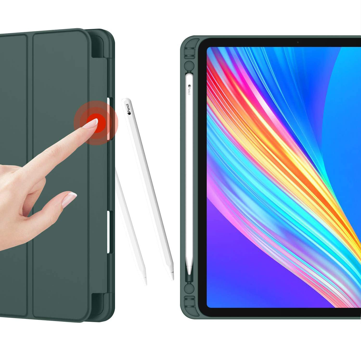 Carcasa de Silicona iPad 2026 con soporte interno y externo para Apple Pencil 1/2  [ Pro 11', 12' y 13' / Air 5, 4 y 3 / Mini 6 / iPad 10.2' / iPad 10.9' ] [ M5 / M4 / M3 / M2 / M1 ] - Miniatura 3