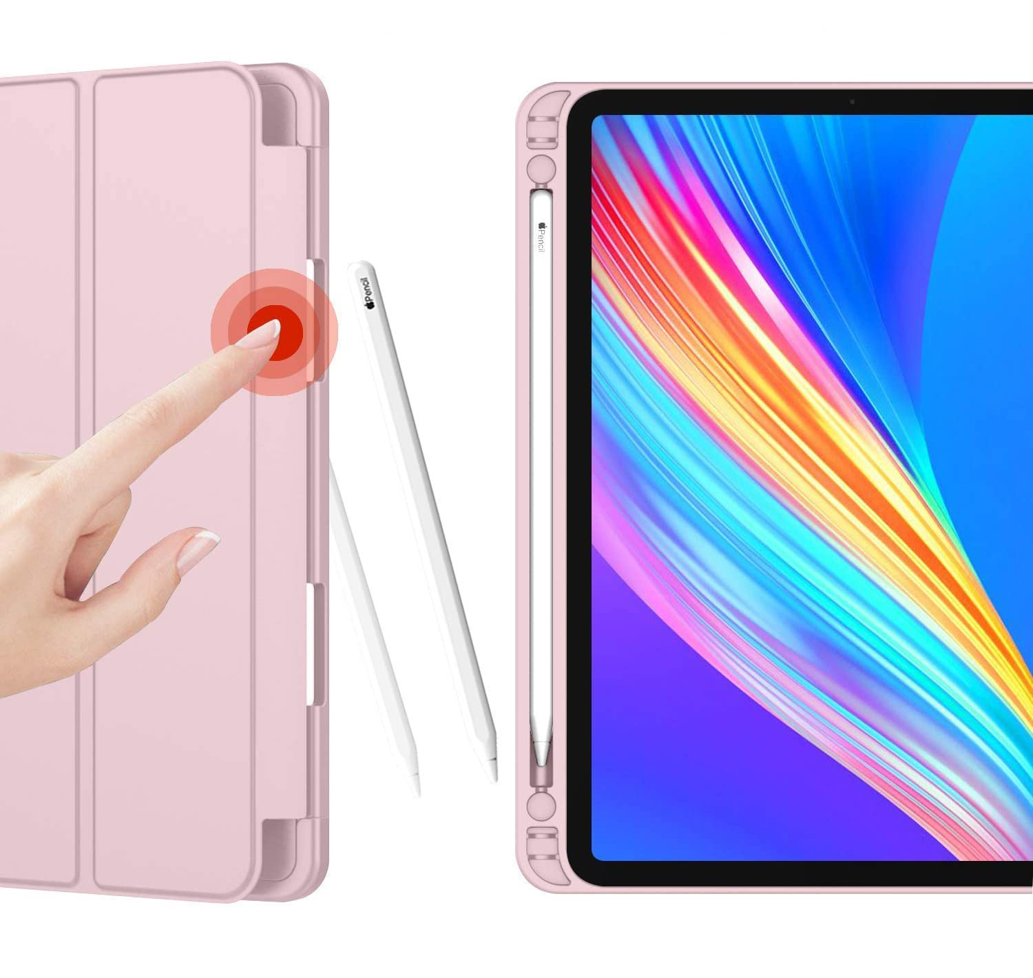 Carcasa de Silicona iPad 2026 con soporte interno y externo para Apple Pencil 1/2  [ Pro 11', 12' y 13' / Air 5, 4 y 3 / Mini 6 / iPad 10.2' / iPad 10.9' ] [ M5 / M4 / M3 / M2 / M1 ] - Miniatura 4