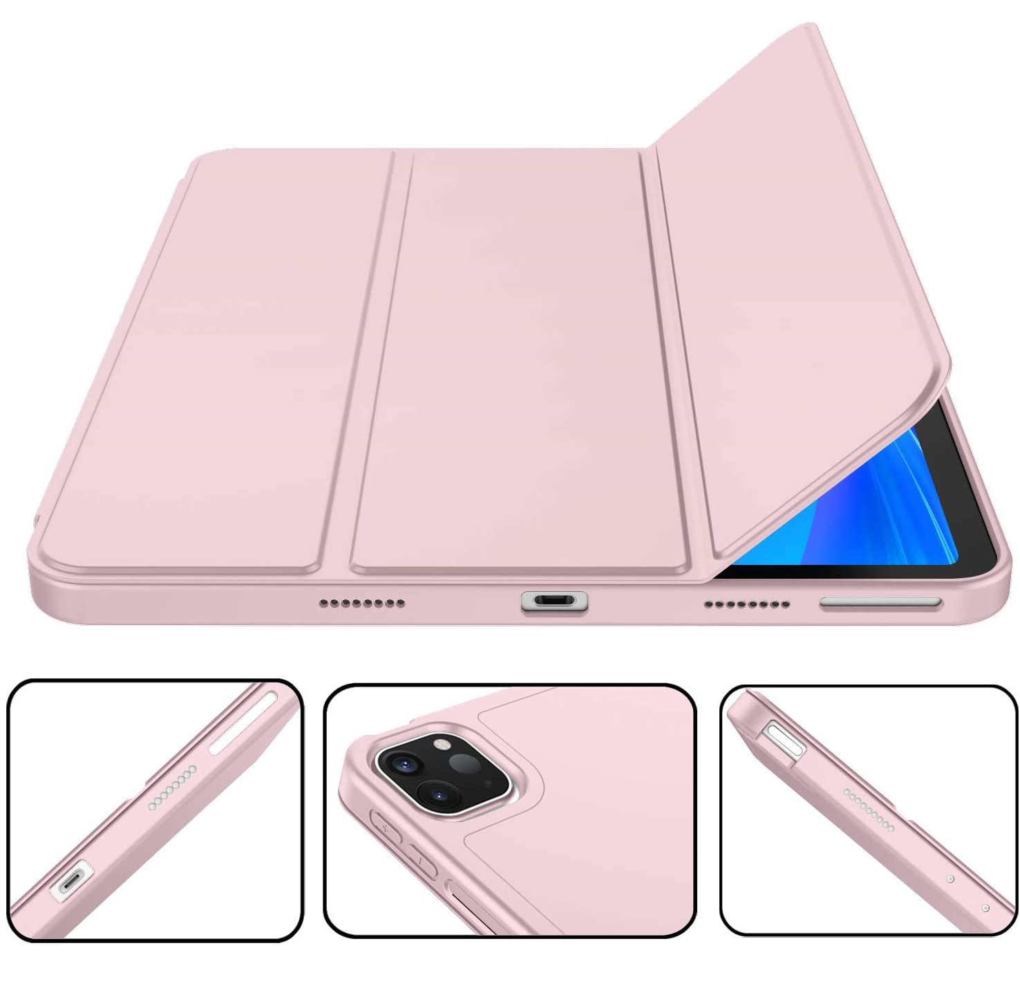 Carcasa de Silicona iPad 2026 con soporte interno y externo para Apple Pencil 1/2  [ Pro 11', 12' y 13' / Air 5, 4 y 3 / Mini 6 / iPad 10.2' / iPad 10.9' ] [ M5 / M4 / M3 / M2 / M1 ] - Miniatura 6