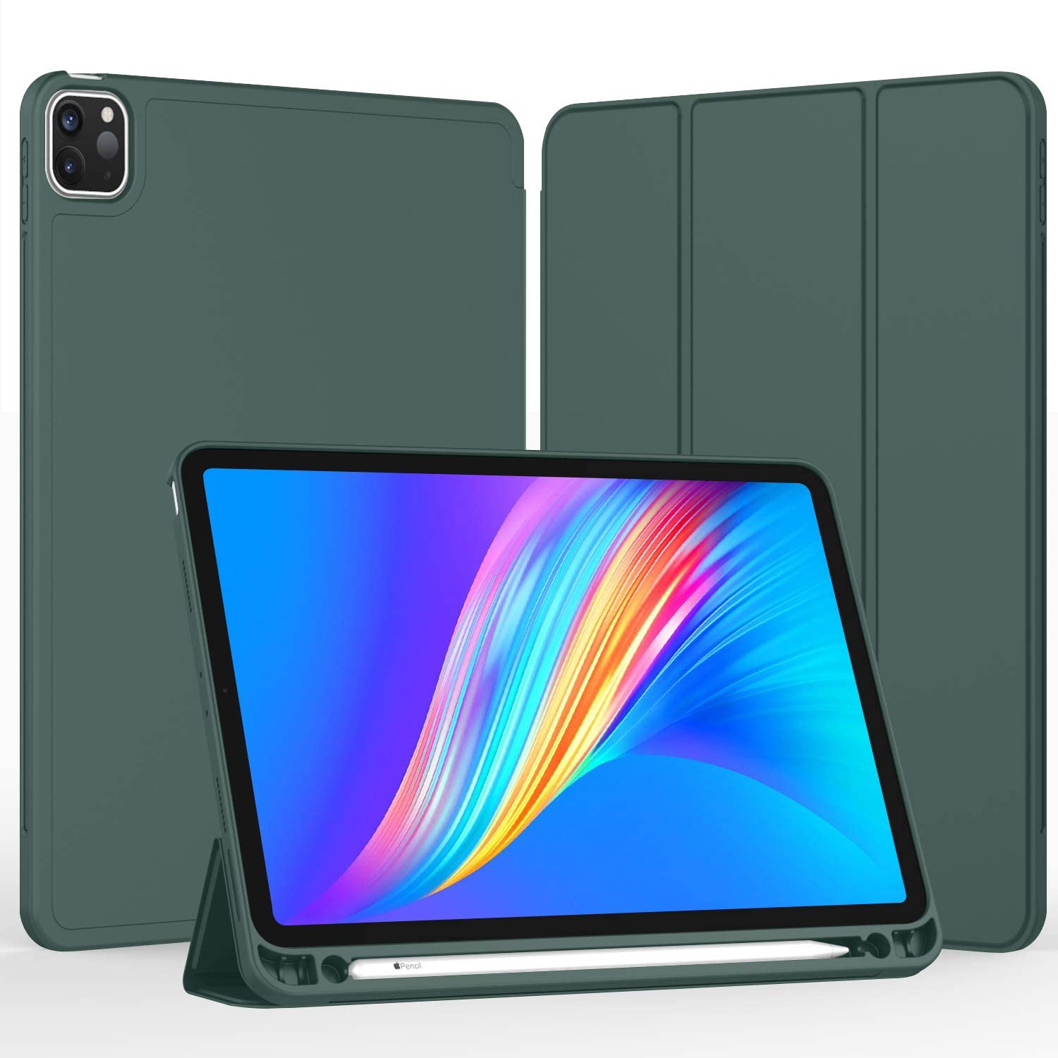 Carcasa de Silicona iPad 2026 con soporte interno y externo para Apple Pencil 1/2  [ Pro 11', 12' y 13' / Air 5, 4 y 3 / Mini 6 / iPad 10.2' / iPad 10.9' ] [ M5 / M4 / M3 / M2 / M1 ] - Miniatura 7