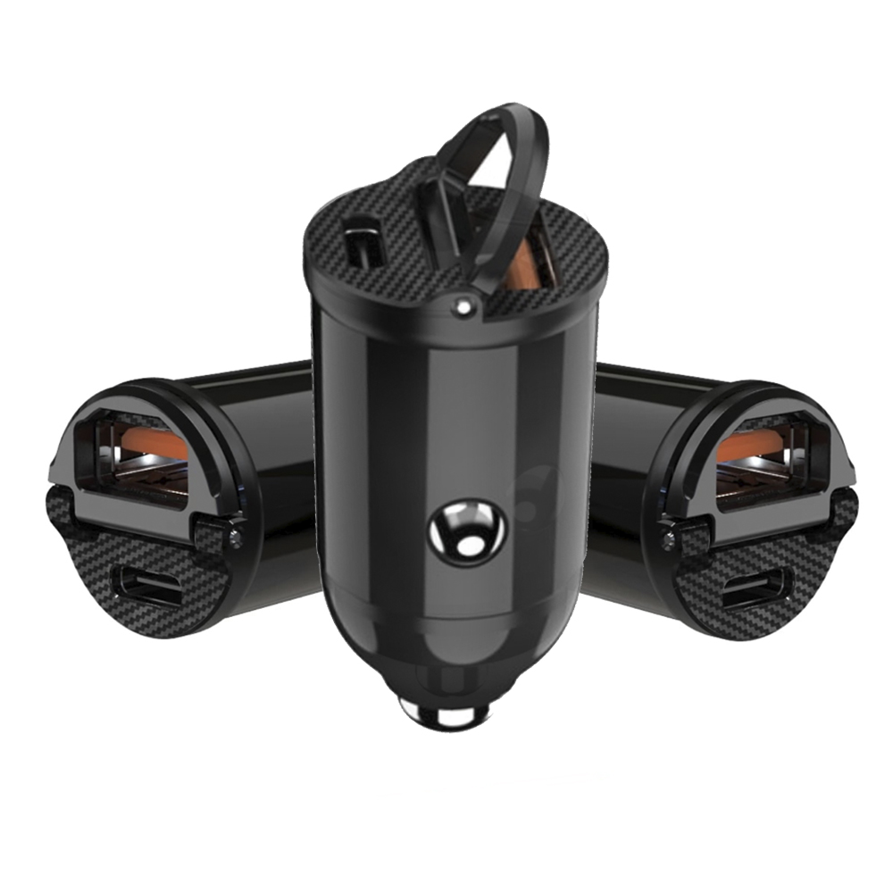 Cargador para Auto Dual Carga Rapida hasta 30W [ USB-C + USB Normal ] iPhone 5 al 16. - Miniatura 2