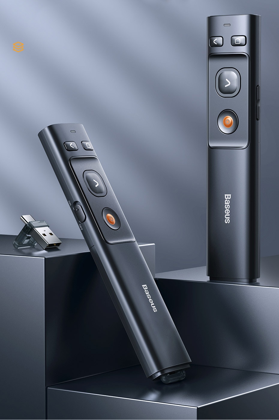 Presentador inalámbrico multifuncional compatible con MacBook dual [ USB - C + USB Normal ] - Miniatura 3