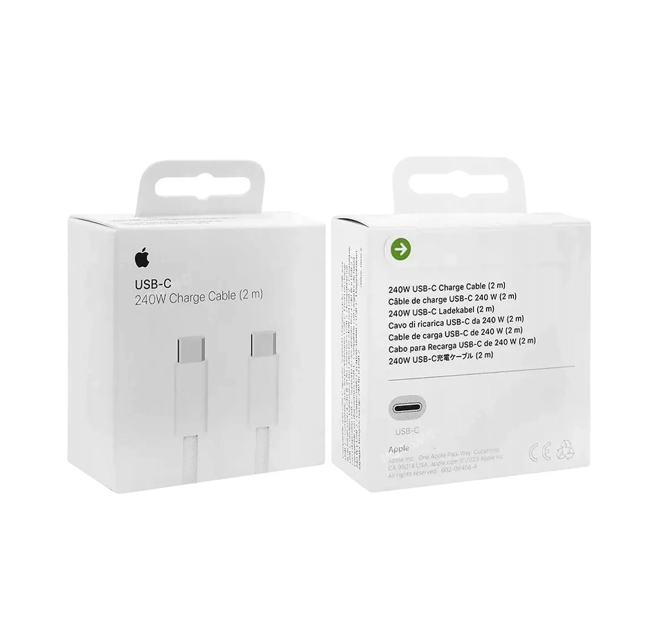 Cable de carga USB-C de 240 W 2MT Apple para MacBook / iPad / iPhone con USB-C [ Modelo Cordon ]. - Miniatura 2